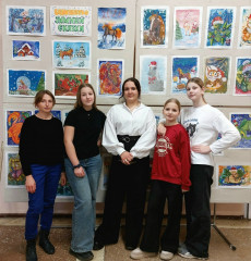 тематическая выставка художественных работ к Новому Году - фото - 4